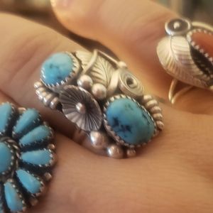 🌵Genuine sterling silver and turquoise ring🌵